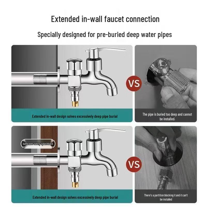 Yuzhuxun HC Dual Outlet Washing Machine Faucet