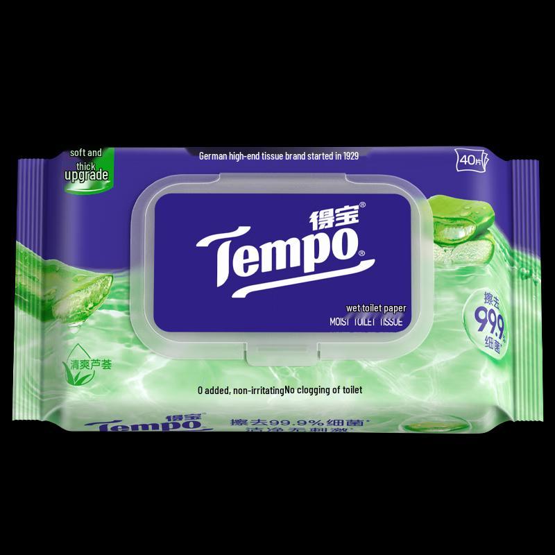 Tempo Смываемая влажная туалетная бумага