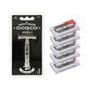 Dorco Safety Shaving Razor 1 Handle + 50 Double-sided Blades Set