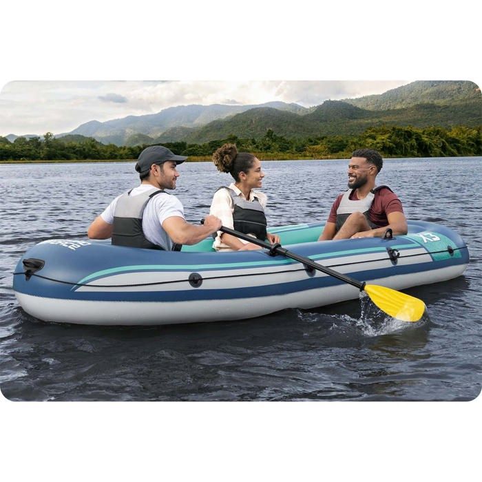 Inflatable Boat - Bestway - Trek X3 - 3 Persons - 294 X 137 Cm - Durable PVC