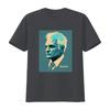Jacques Derrida Retro Minimalist T Shirt Philosophy Mindspring Retreat Casual Crew Neck Slight Stretch Fabric Regular Vintage