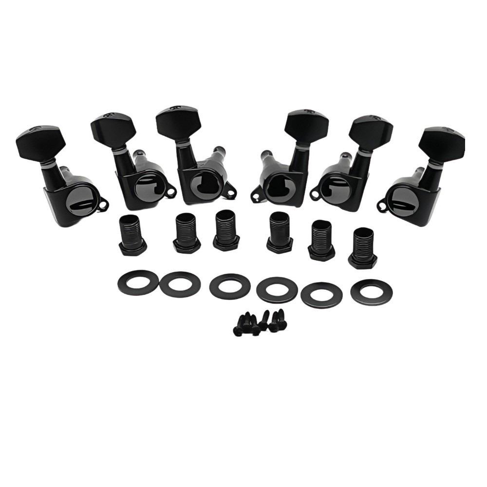 Металлические колки для настройки гитарных струн, конфигурация 3L3R, полностью закрытые гитарные колки, машинные головки, ручки, колки для классической гитары