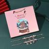 24 Grid Christmas Roses Gold Diy Bracelet Gift Box Stylish Holiday Countdown Toys Box For Children Boys Girls