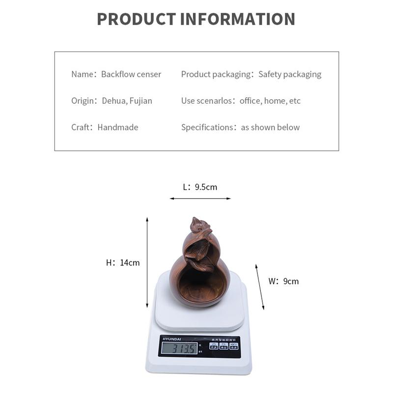 Дымовая керамическая курильница с обратным потоком, курильница с водопадом и рекой, держатель для рукоделия