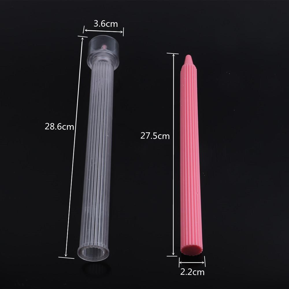 Длинная полосатая цилиндрическая форма для свечей Прозрачный акриловый пластик Форма для свечей Ручная работа для ароматерапии DIY Инструменты для рукоделия