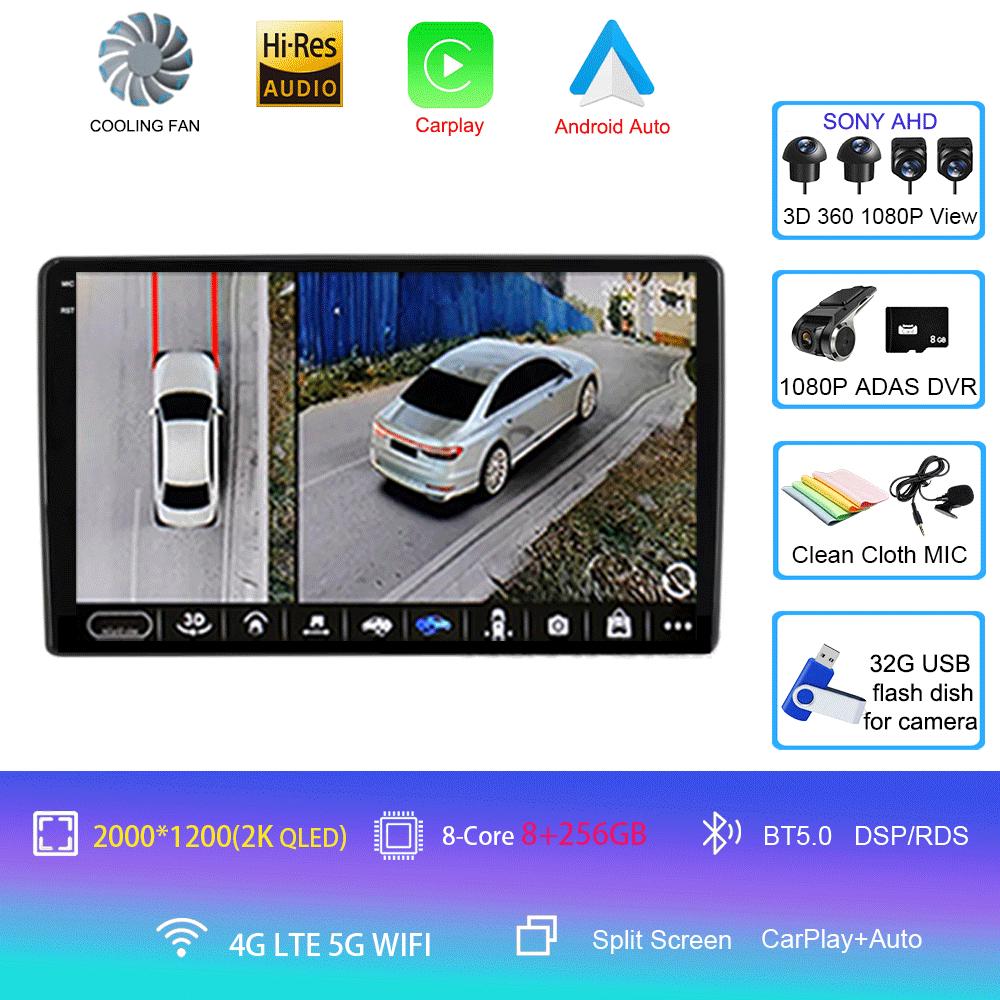 Автомобильный радиоприемник Android 14 для Fiat Ducato 3 2006-2022, для Peugeot Boxer 2 2006-2022, для Citroen Jumper 2 2006-2022, мультимедийная стереосистема