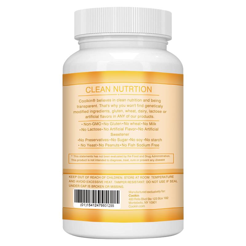 Coolkin is rich in a blend of calcium, zinc, and magnesium; it's all-natural, contains 120 capsules, and is suitable for adults.