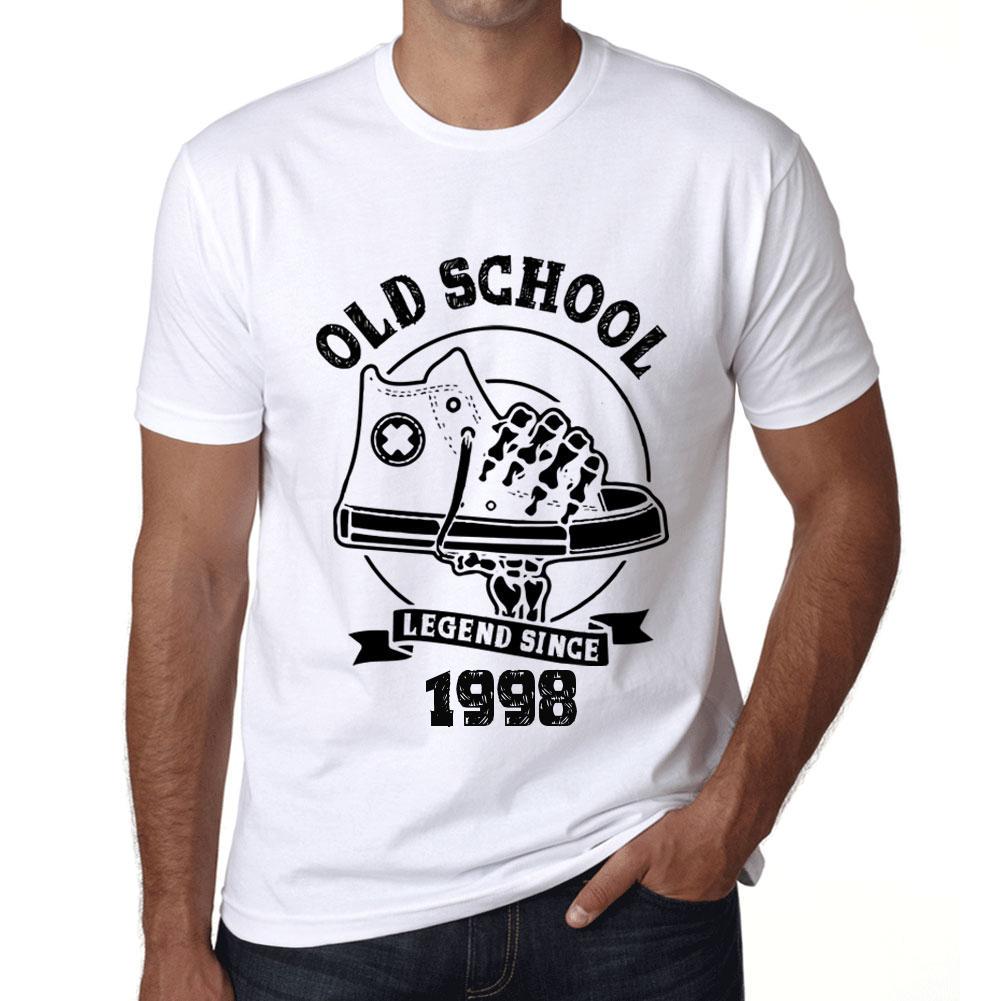 Men’s Vintage Tee Shirt Graphic T Shirt Old School All Star Since 1998 White
