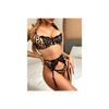 Leopard Print Sexy Tulle Detail Erotic Underwear