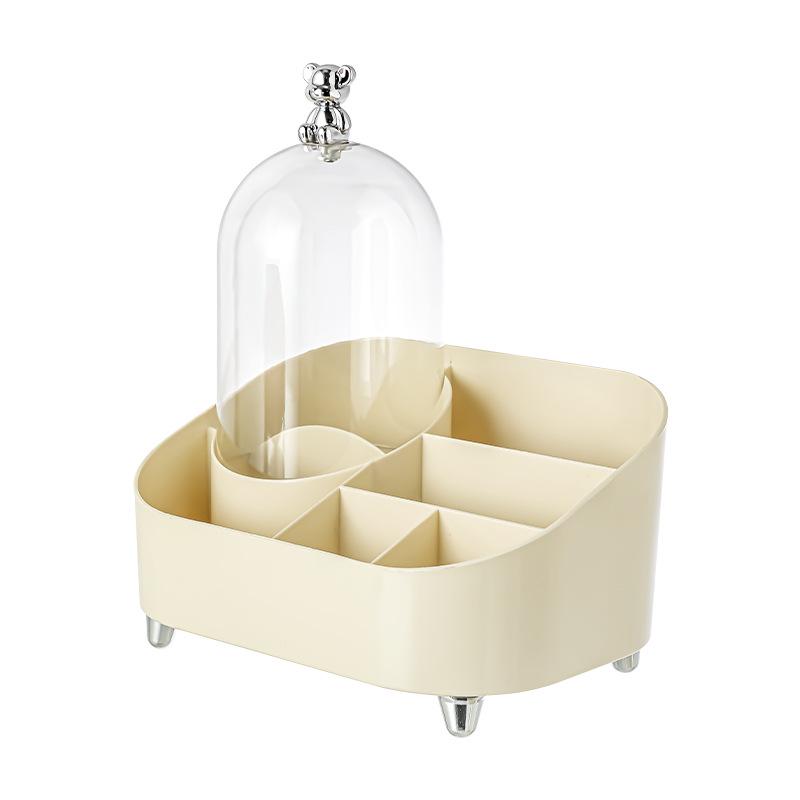 Коробка для хранения помады с пылезащитной крышкой для туалетного столика в ванной