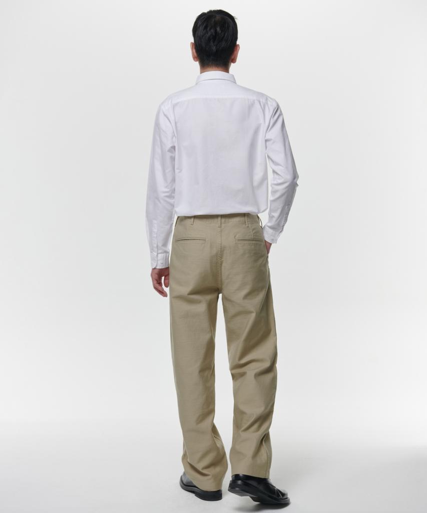 MUSINSA STANDARD Back Satin Officer Pants [Beige]