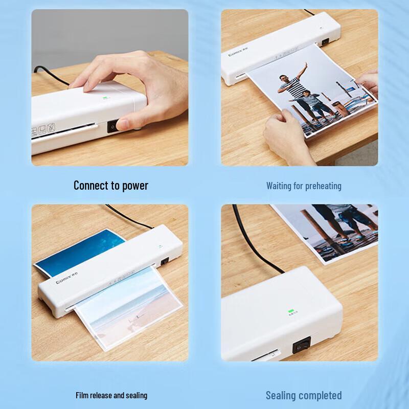 COMIX A4 Laminating Pouches CN plug (adapter included)