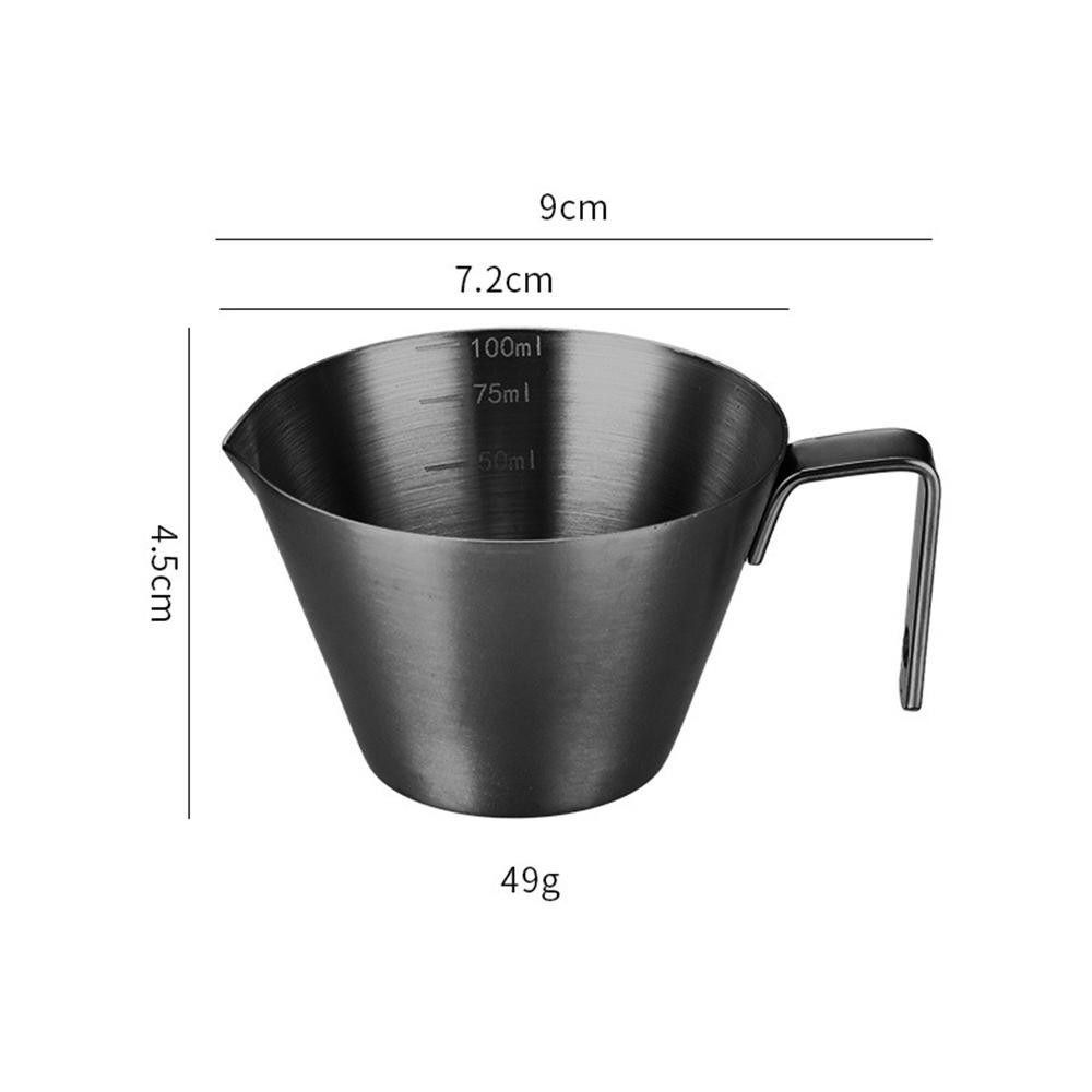Kitchen Tool Espresso Shot Cup 304 Stainless Steel Measure Mug Durable Coffee Measuring Cup