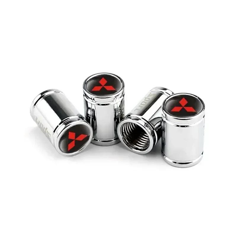 4PCS Car Wheel Tire Valve Tyre Stem Air Caps For Mitsubishi Ralliart ASX Lancer Cordia Pajero Mirage Triton Outlander Colt