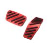 Motoforti Brake and Accelerator Pedal Covers for Chevy Cruze Black and 1 Set 2009-2020, Metal, Red,