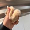 [Милая маленькая любовь] Брелок-подвеска для автомобиля в форме сердца из настоящего меха кролика рекс, подвеска-помпон для сумки или книги в стиле инс