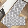 Kitchen Floor Mat Simple Modern Black and White Grid Absorbent Oil Absorption Household Wear-resistant Anti-slip Mat Diatom Mud Foot Mat