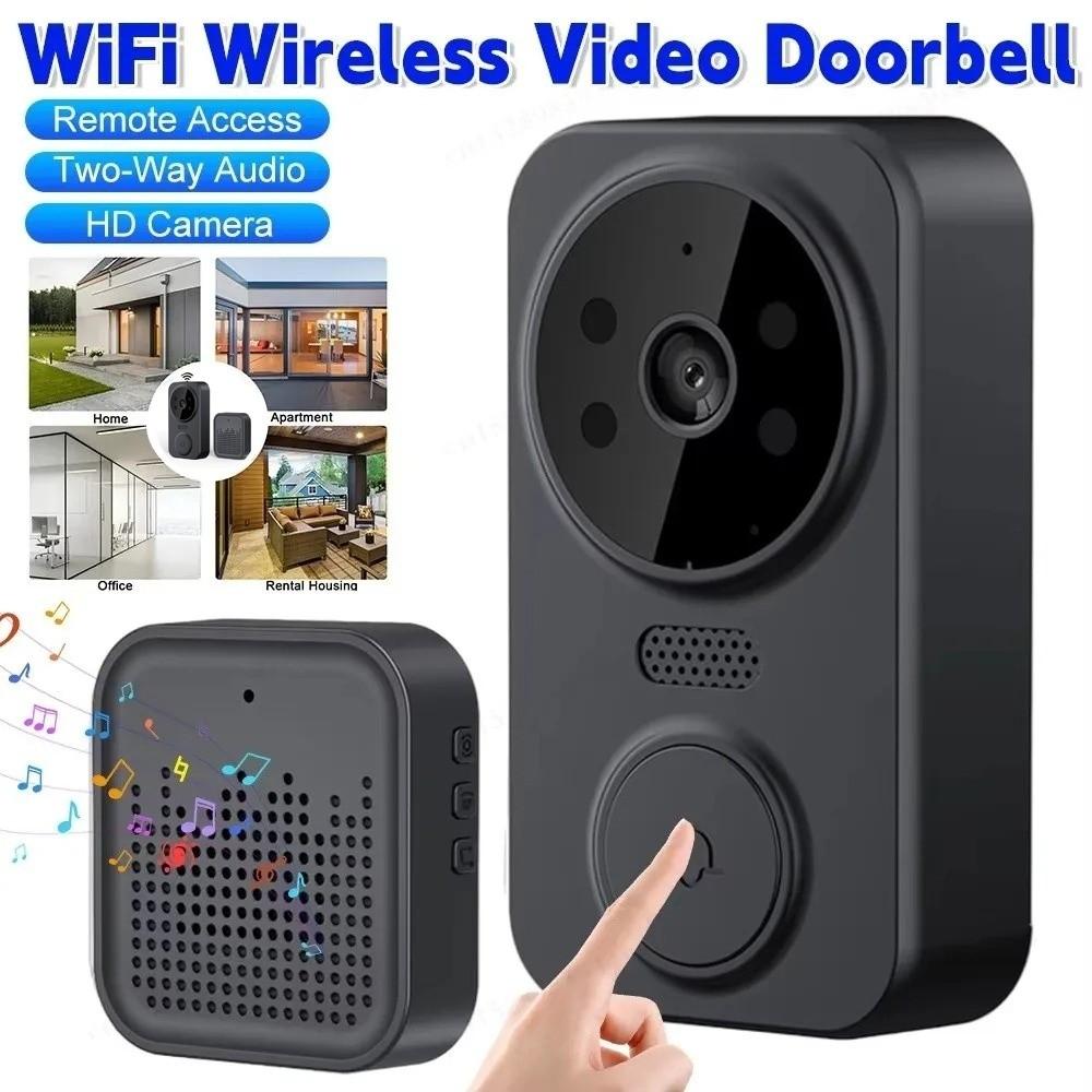 Night Vision Visual Intercom Doorbell Electronic Cat Eye Smart Home Door Bell  Household