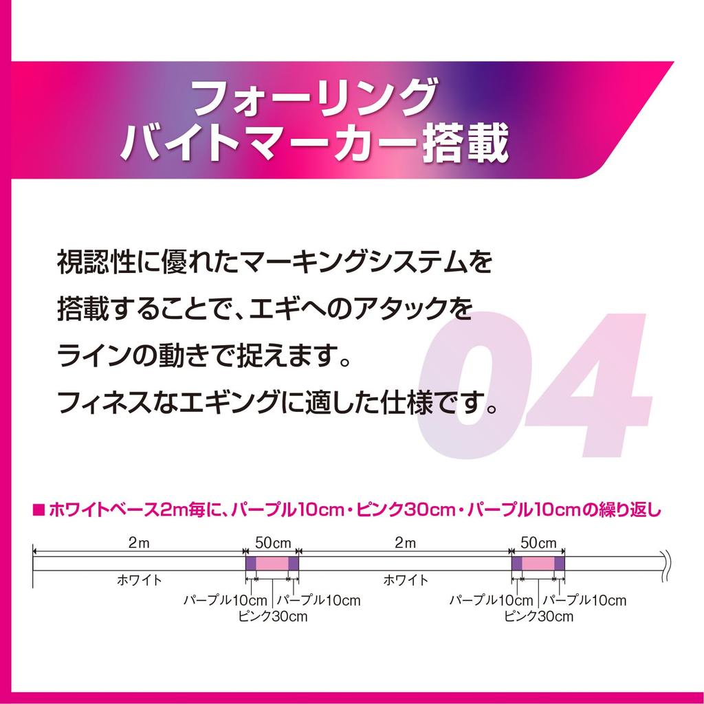 Varivas 9-Strand PE Line, Avani Eging Max Power PE X9, 150m, White (Marking), 0.8