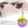 Fun Pet Bowl Feeder Roly Poly Food Leakage Ball Interactive Toy for Cat Dog Purple ABS