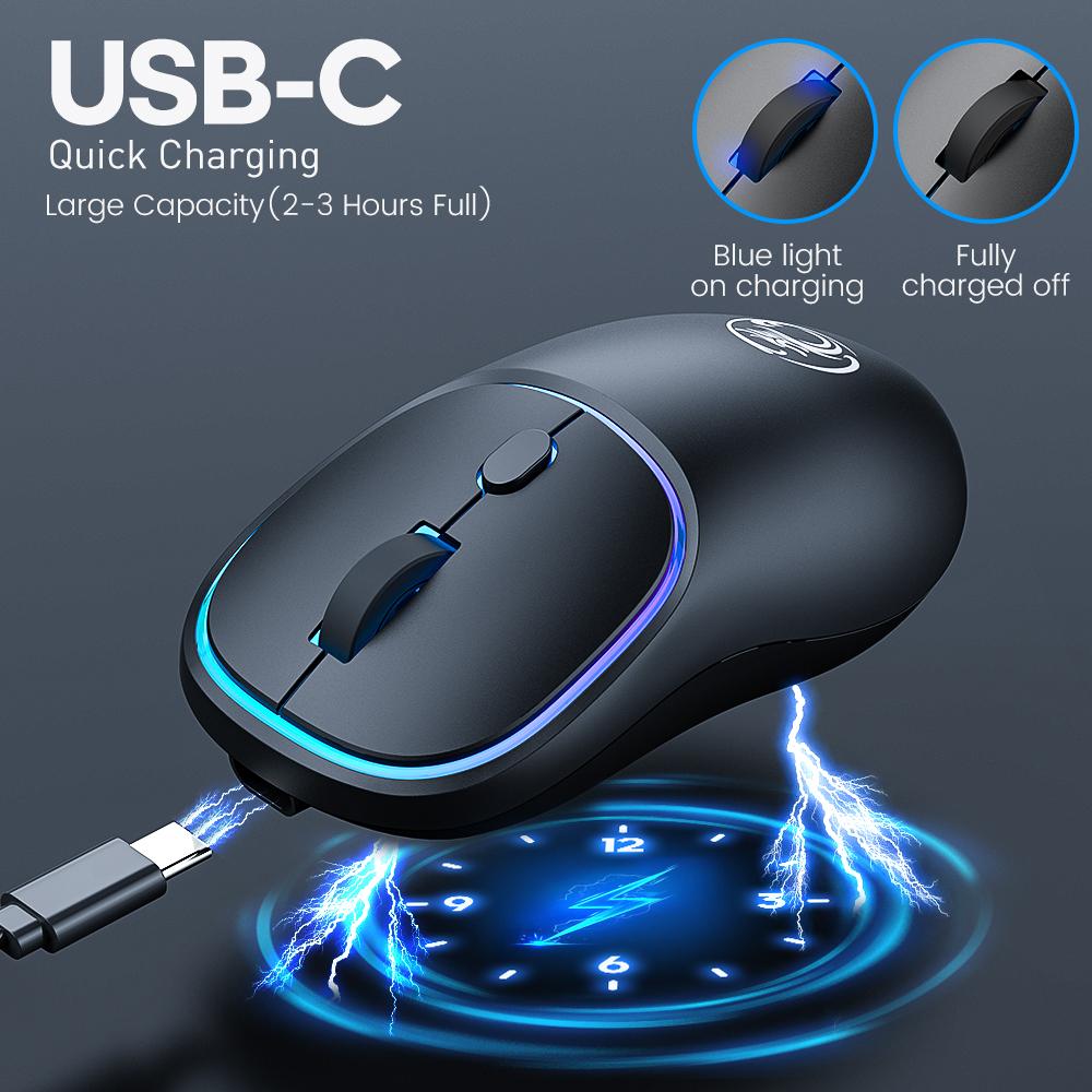 Wireless Mouse Bluetooth Mouse Rgb Rechargeable Computer Mice Ergonomic Silent Usb Optical Mause Gamer For Laptop Accessories Pc