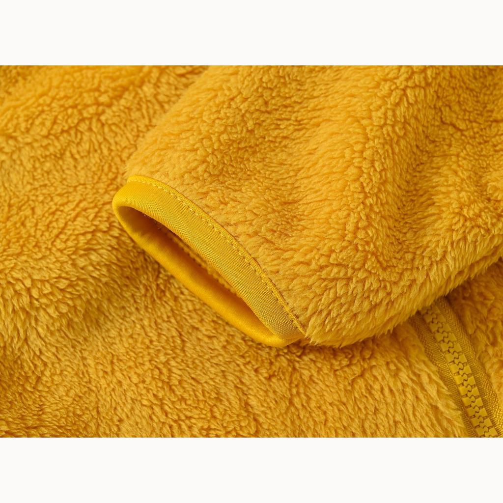 Милая куртка с ушками медведя для младенцев и малышей, мужская и женская, однотонная куртка с капюшоном для младенцев, детский шерстяной свитер