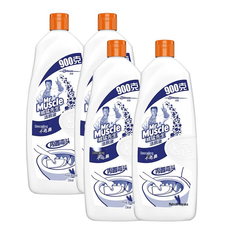 Mr. Muscle Pine Scent Toilet Cleaner 4-Pack