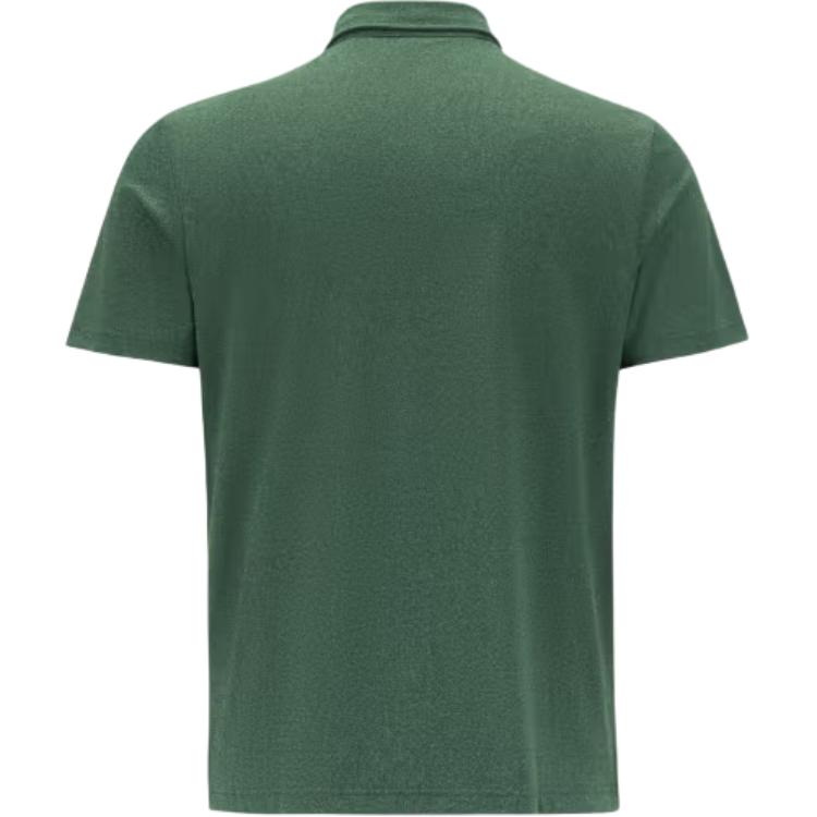 Reebok Трикотажная спортивная рубашка-поло мужская, темно-зеленая 23RMS417MGL1