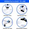 Headband Magnifying Glasses Illuminated Head Magnifier 1.0X 1.5X 2.0X 2.5X 3.5X 2 Lights Adjustable Lens Optical Magnify Glass