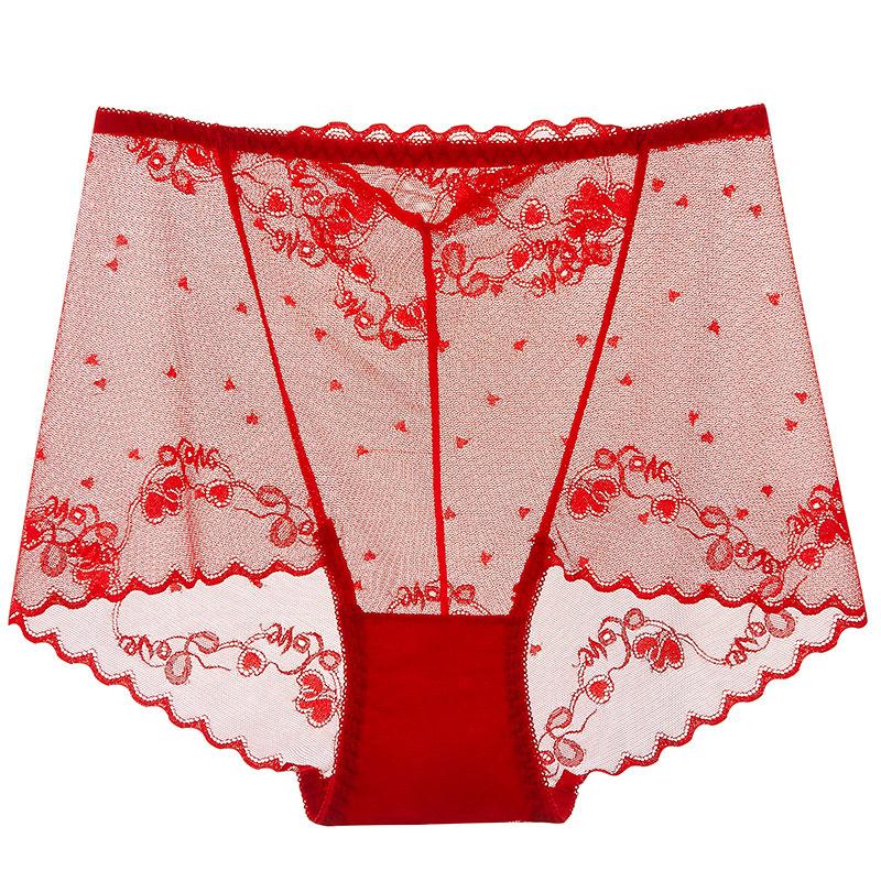 Размер: Прозрачное ультратонкое прозрачное ультратонкое кружевное нижнее белье со средней талией, сексуальное соблазнительное кружевное нижнее белье, женские трусы, трусы
