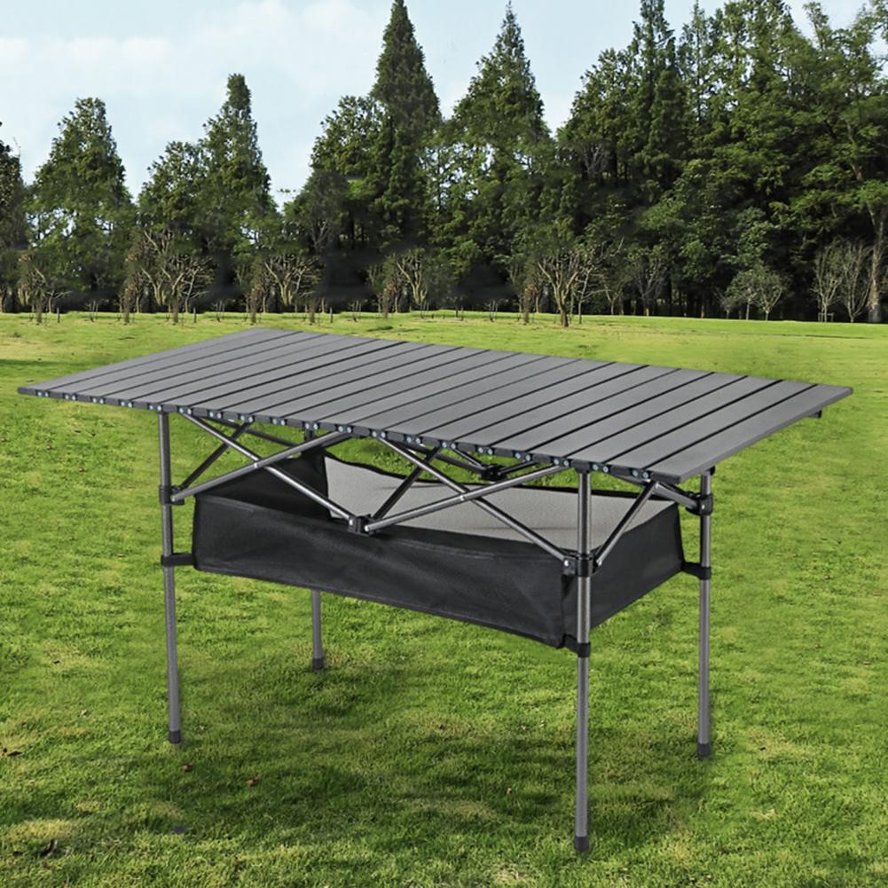 Portable Camping Table Portable Lightweight Folding Table for Camping Hiking Picnic Bbq Heavy Duty with Mesh Bag Strong Load