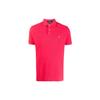 Polo Embroidered Logo Solid Color Short Sleeve Polo Shirt Men Tops Pink 710680784-126