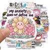 50PCS Anxiety Sensory Stickers Harajuku Inspirational Notebook Graffiti Phone Laptop Luggage DIY Graffiti Waterproof Sticker