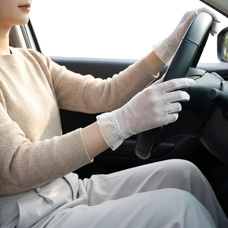 1pair Light weight Outdoor Gloves Touchscreens Functionality Antiskid Gloves for Driving and Cycling