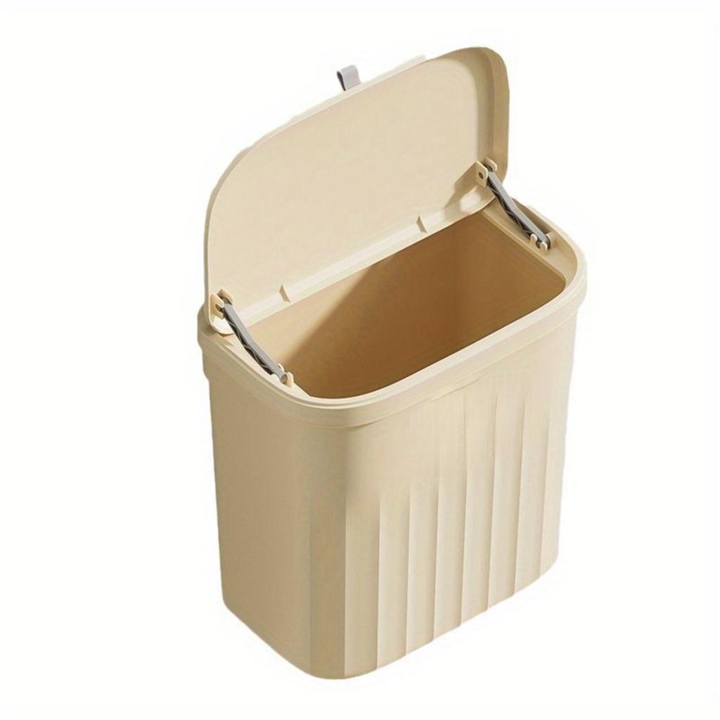 Настенный мусорный бак с крышкой для кухни, ванной, бытового и офисного мусорного бака