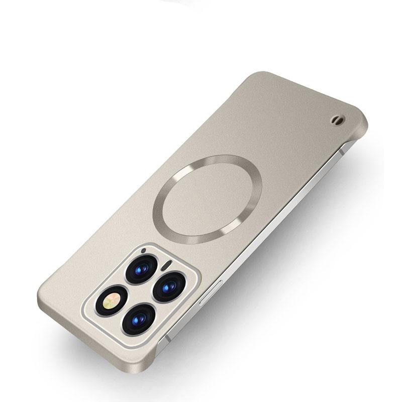 For Magsafe Magnetic Frameless Matte Case For Redmi Note 14 Pro Plus Wireless Charging Magsafing Borderless Tough Cover For Redmi K70 Ultra K60 Pro