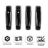 4pcs Exterior Door Handle Decor Cover Trim For Dodge RAM 1500 2010-2017 Black