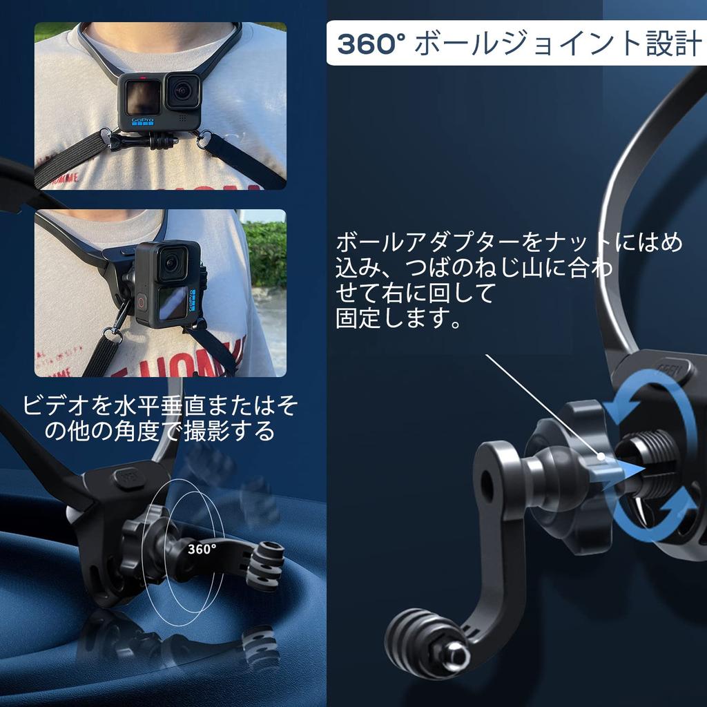 EaxanPic Экшн-камера Смартфон Ожерелье Крепление-держатель на шею GoPro для Совместимого с GoPro HERO MAX Osmo и Смартфонами Крепление, GoPro,