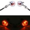 2 шт. мотоциклетные круглые светодиодные указатели поворота, задний мигающий фонарь, супер яркая лампа 12 В, мигающие фонари, универсальные аксессуары