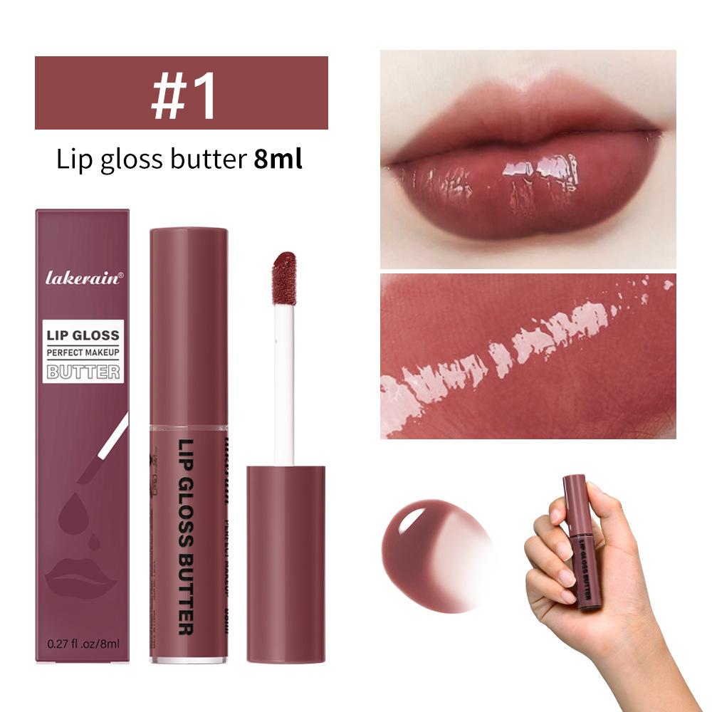 Lakerain Butter Light Lip Glaze Питательный зеркальный блеск для губ Стойкая цветная глазурь для губ Жидкость для окрашивания губ