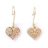Les Trésors De Lily [J9387] - Gold Plated 'Love' Earrings - 12x11 Mm