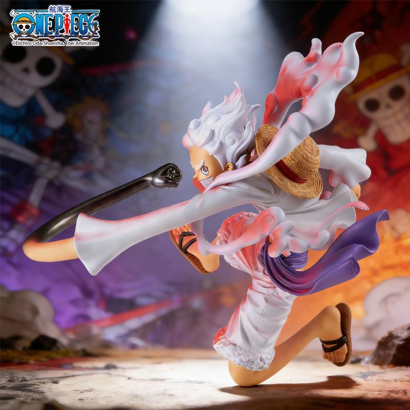 1 шт. Официальная фигурка Луффи Пятая Передача из One Piece для домашнего декора Аниме Обязательно к покупке Идеальный подарок на День святого Валентина День рождения Настольный