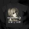 Хоррор Жуткий Скелет Silent Hill 2 3 Видеоигра Футболка Женская Унисекс Хлопковая Футболка Летняя Весенняя Оверсайз Круглый Вырез Уличная Одежда Винтаж