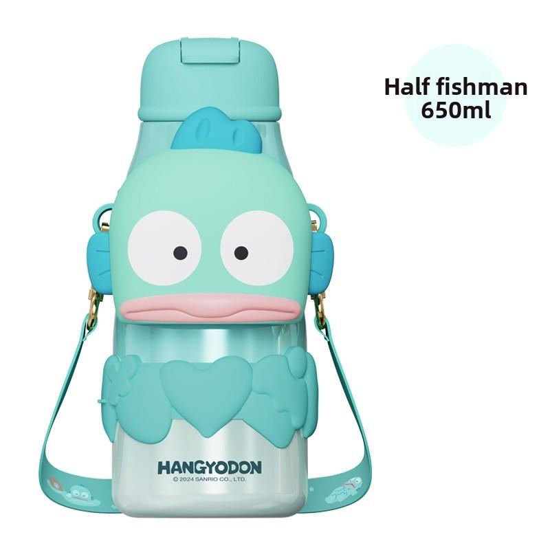 Ultraman Childrens Insulated Water Bottle With Straw Large Capacity For School Use