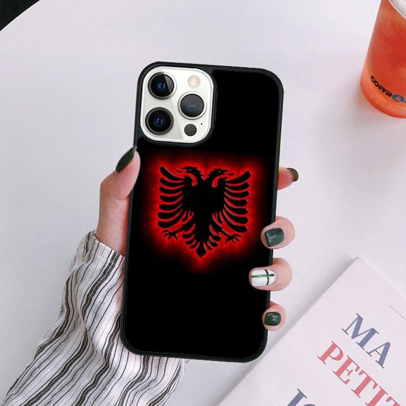 Albanian Flag Eagle Phone Case For iPhone 17 Air Plus Max Cover Shell for iPhone 17 Air 16 15 14 13 12 Pro Max