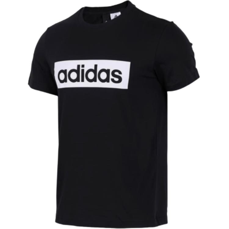Adidas T Shirts Men's Black Crew Neck Moderate DT2588