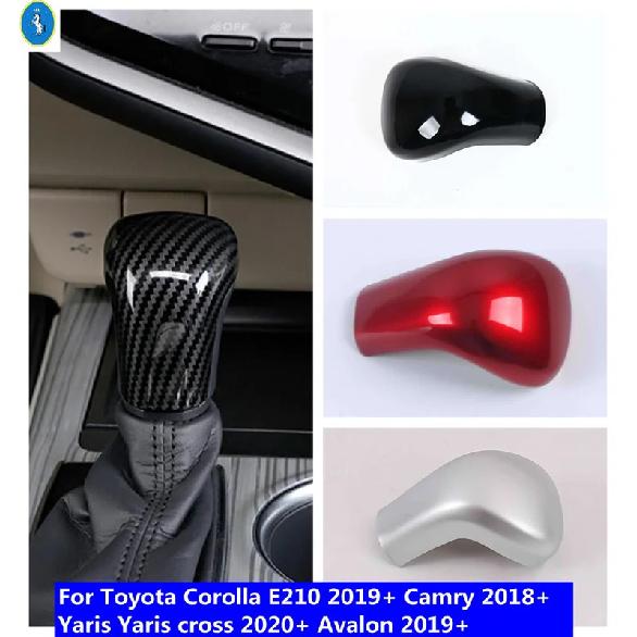 Gear Shift Head Knob Cover Trim For Toyota Corolla E210 + Camry 2018+ Yaris Yaris cross + Avalon + Car Accessories