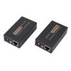 VGA Extender 328ft HD Plug and Play VGA Transmitter and Receiver HDB15 F RJ45 Sound DC3.5 Interface EU Plug