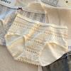 Женские весенне-осенние новые ретро маленькие цветочные хлопковые трусы-слипы с высокой талией и удлиненной ластовицей
