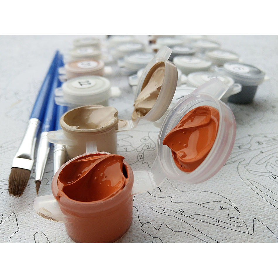 Бескаркасный тигр и секс для девочек, наборы для рисования по номерам своими руками, акриловая живопись на холсте, домашний декор